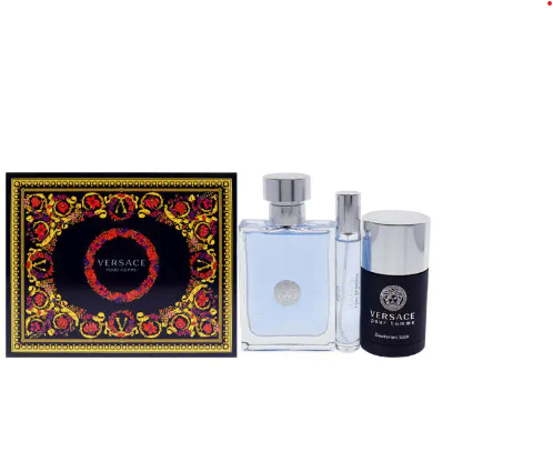 Versace Pour Homme by Versace for Men - 3 Pc Gift Set