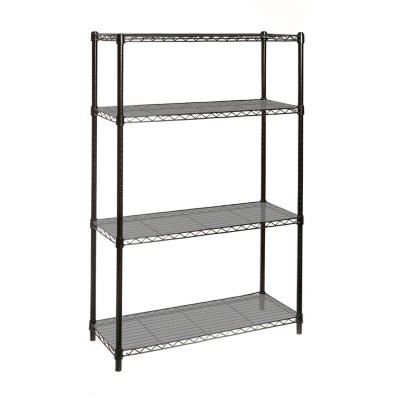 Seville classics 4-tier steel wire shelving